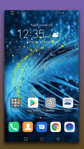 Android application Feather Live Wallpaper screenshort