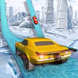 Impossible Stunts Car Mega Ramp Ice Racing icon