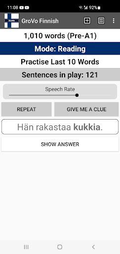 Android application GroVo Finnish screenshort