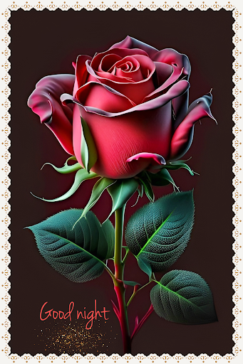 Good night rose flower