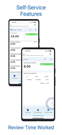 TimeTrakGO Employee Time Clock Screen 2