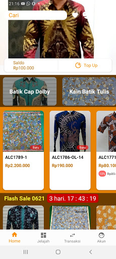 Android application Batik ALC screenshort