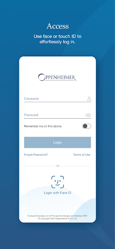 Android application Opco Client Access mobile app screenshort