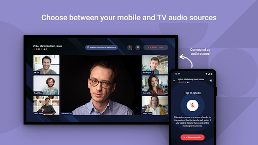 Zoho Cliq: Meetings on Home TV Screen 2