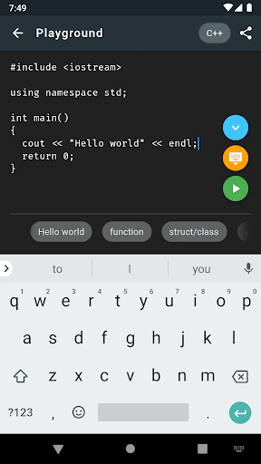 Screenshot of DevSnippets