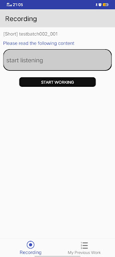 XSPeechRecorder Screen 2