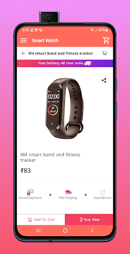 Smart Watch : Online Shopping Screen 3