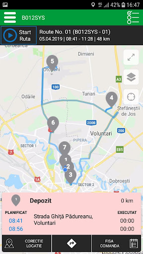 iTrack Logistics Mobile Screen 3