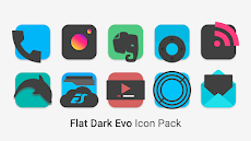 Flat Dark Evo - Icon Packのおすすめ画像2