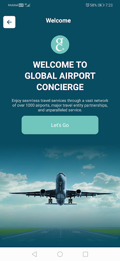 Android application Global Airport Concierge (GAC) screenshort