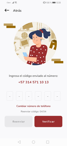 MS Mensajería Screen 3