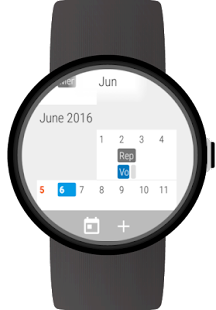 Calendar for Wear OS (Android Screenshot