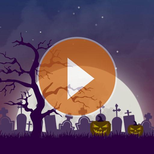 Animated Halloween weather backgrounds add-on
