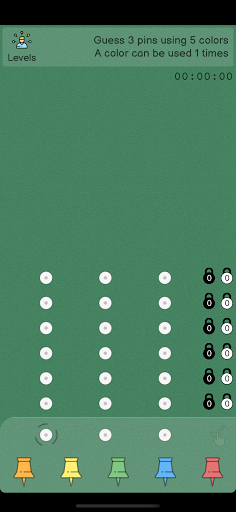 Android application Code Breaker: 9colors 8pins screenshort