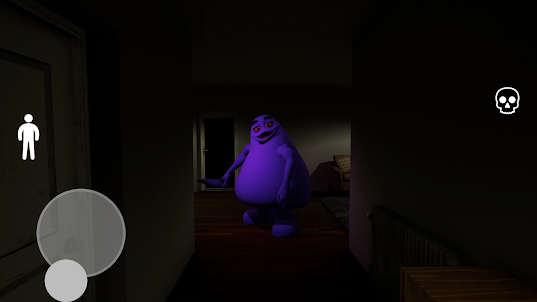Scary Grimace shake monster