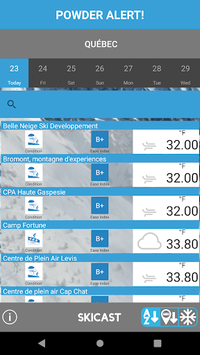SkiCast Screen 3