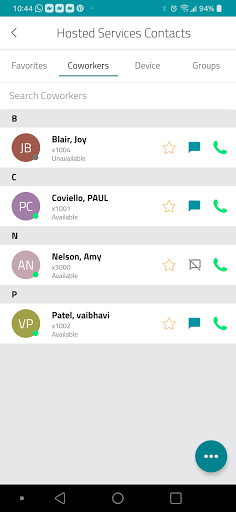 Android application Hosted Services 2.0 screenshort