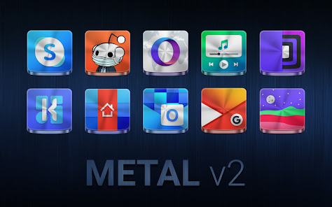 Captura 10 Metal Redefined Icon Pack | Me android