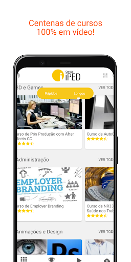 Android application Meus Cursos Online screenshort