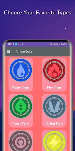 Android application Anime Quiz in hindi screenshort