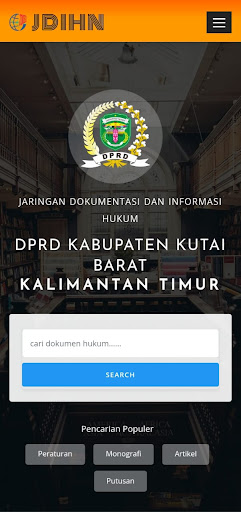 Android application JDIH DPRD KAB KUTAI BARAT screenshort
