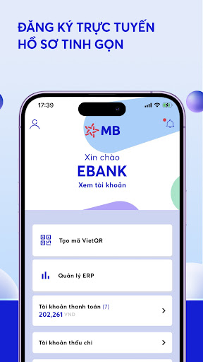 Android application BIZ MBBANK screenshort