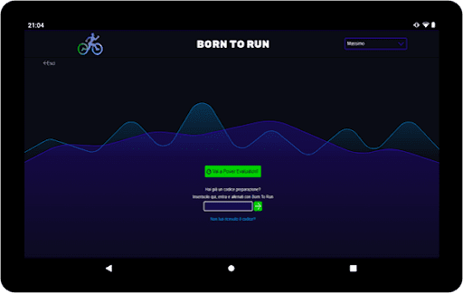 Borntoruntraining Screen 2
