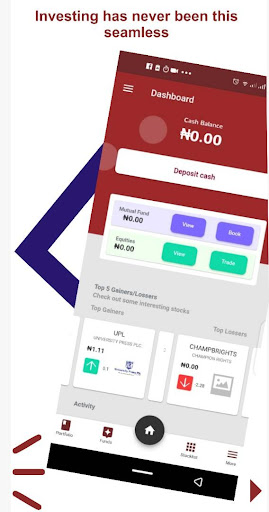 Android application LeadTrader - Simplifying inves screenshort