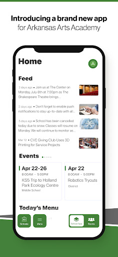 Android application Arkansas Arts Academy screenshort