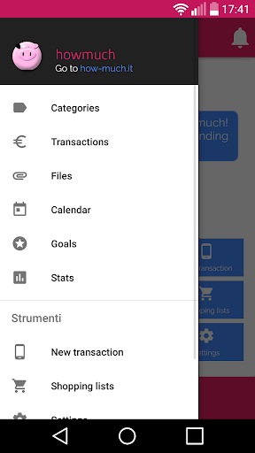 Android application Expense Manager - Howmuch screenshort