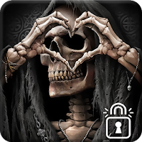 Grim Death Angel Dark Skull Reaper Screen Lock