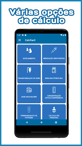 Android application CalcFacil - Enfermagem screenshort