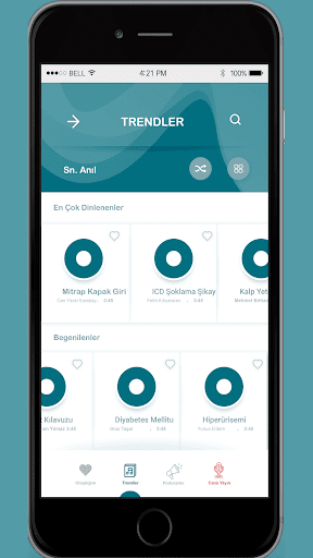 Android application Kalbinizden Geçenler screenshort