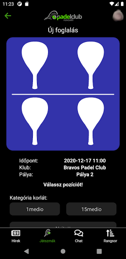 PadelClub Hungary Screen 3