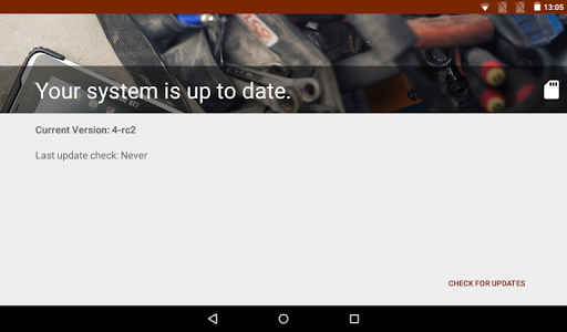 Android application Algiz RT7 OTA screenshort