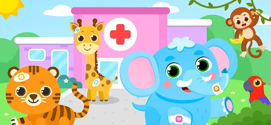 醫生 為 動物 兒童遊戲 - 動物園 2歲-5歲 小朋友遊戲