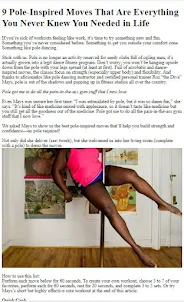 How to Pole Dancing Exercises