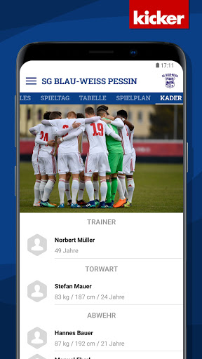 Android application SG Blau-Weiß Pessin screenshort