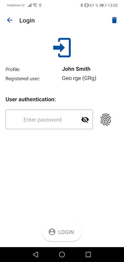 Android application OTE IMP Sandbox screenshort
