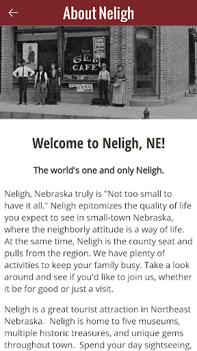 Discover Neligh, Nebraska Screen 2