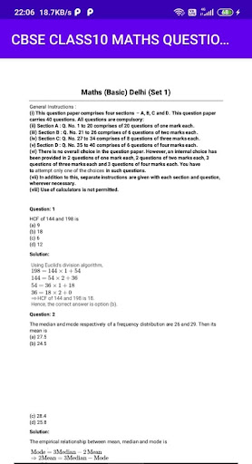 CBSE Class10 Maths Question Pa Screen 3