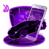 Neon Cool 3D Car Theme icon