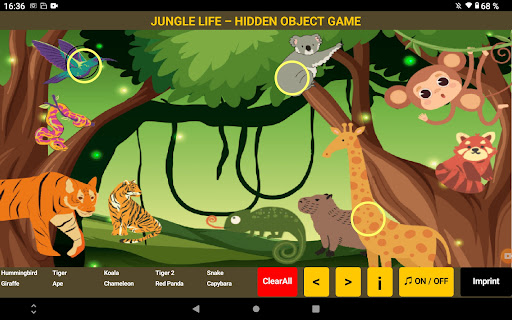 Jungle Life Hidden Object Game Screen 2