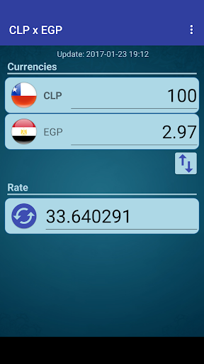 Android application Chile Peso x Egyptian Pound screenshort