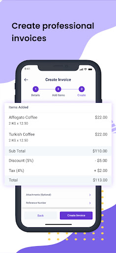 Android application 101 Pay - Easy Invoicing App screenshort