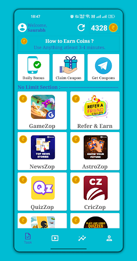 Android application EarningApp - Earn Money Daily screenshort