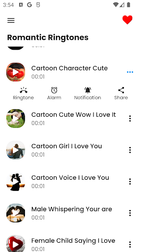 Love Tones: Romantic Ringtones Screen 3