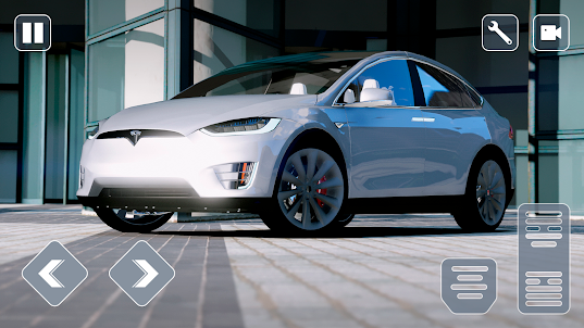 Electric Cars Racing Tesla X