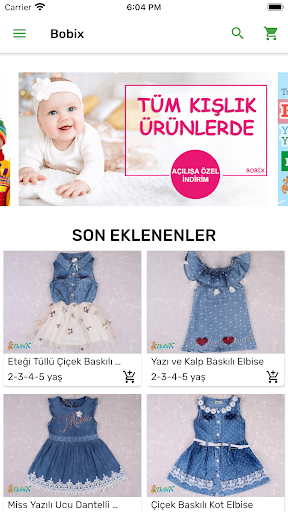 Android application Bobix - Baby Kids Wear screenshort