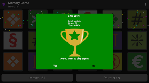 Memory Game - Pro Screenshot